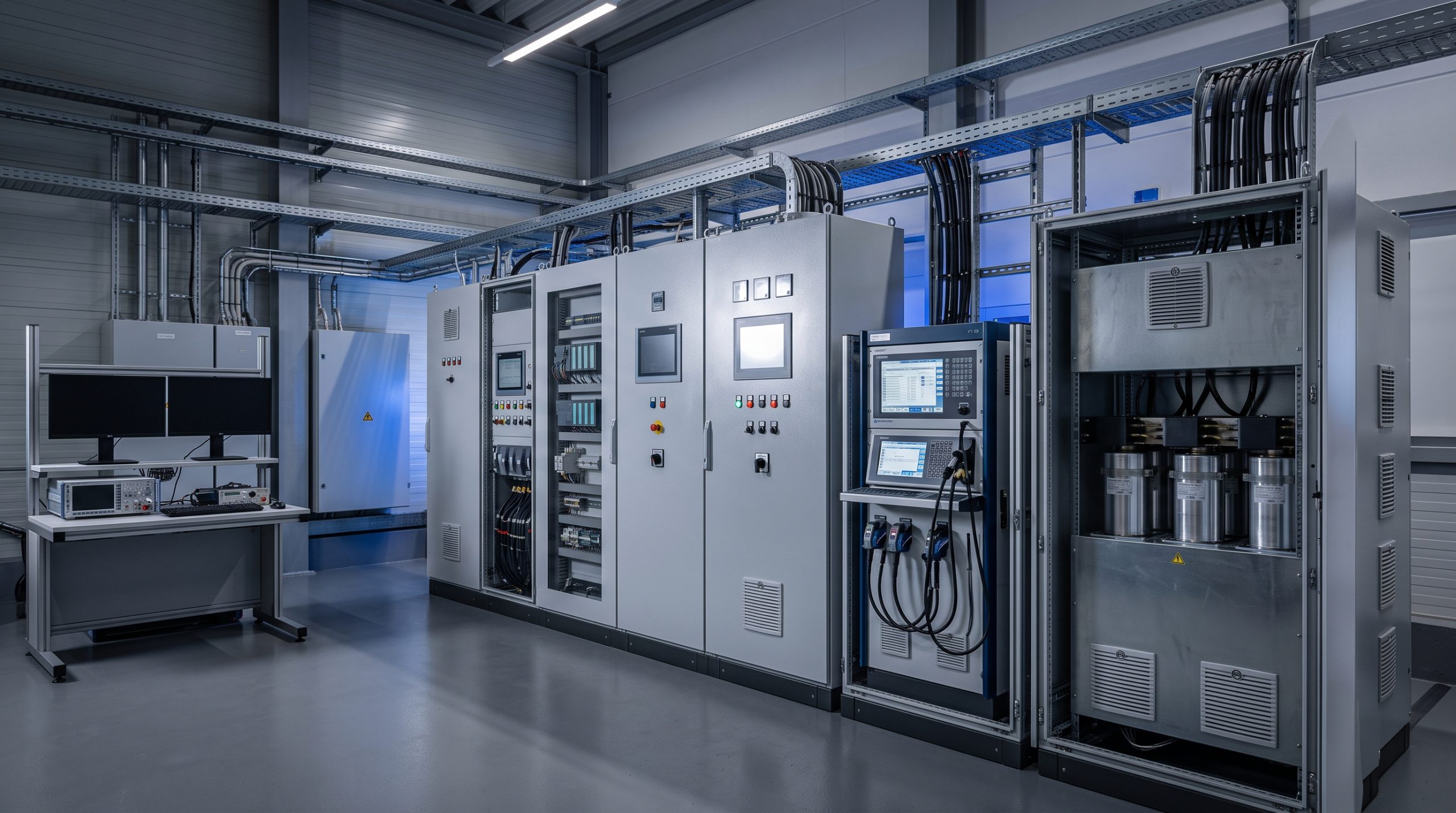 Infraestructura eléctrica industrial con analizadores de calidad de energía y bancos de capacitores para el cumplimiento del código de red en plantas Código de Red en Plantas Industriales